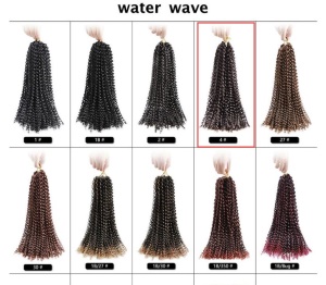 Mèche de 18 pouces aux cheveux torsade en fibre synthétique   basse température