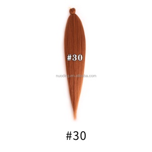 Extension de cheveux pré-étirée en fibre haute température 24 pouces cheveux doux et lisses pour tressage