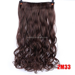 Extensions de cheveux synthétique en fibre 24 pouces avec clip