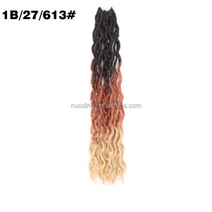 Cheveux  synthétique faux locs de 18 pouces