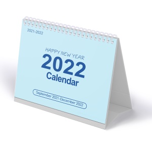 Calendrier de bureau en anglais 2021-2022