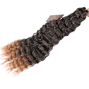 Extension de cheveux 30 pouces cheveux ondulé en fibre à haute température Deep Wave