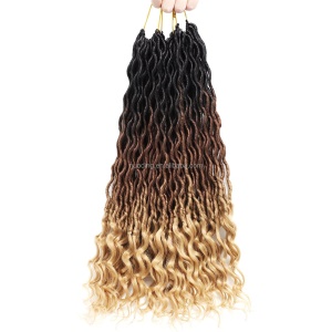 Tresse de 18 pouces en fibre synthétique  basse température