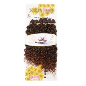 16 pouces extension de cheveux en fibres synthétiques cheveux frisés lot de 6pcs