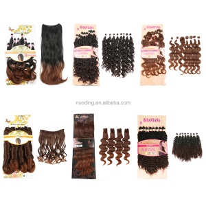 Extension de cheveux en fibre synthétique lot de 16 pouces cheveux raides lisses et doux pour tressage