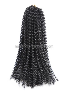 Mèche de 18 pouces aux cheveux torsade en fibre synthétique   basse température