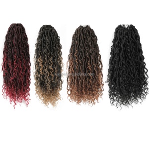 Extensions de cheveux  synthétique pour femme 20 pouces cheveux tressés