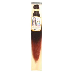Extension de cheveux rouge doux synthétique pour tressage 26 pouces