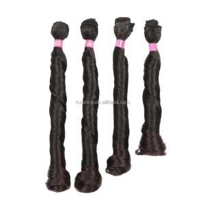 mèche en fibre synthétique bouclé lot de 4 pièces
