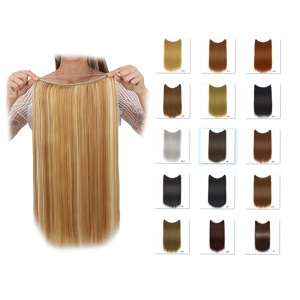 Mèches aux cheveux raides de 22 pouces  en fibre synthétiques haute température