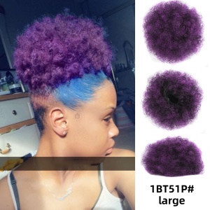 Postiche Chignon synthétique Afro pour femmes
