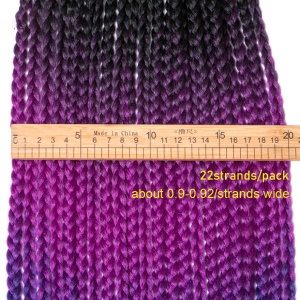 Mèche tresse 24 pouces cheveux longs raide fibre de haute température