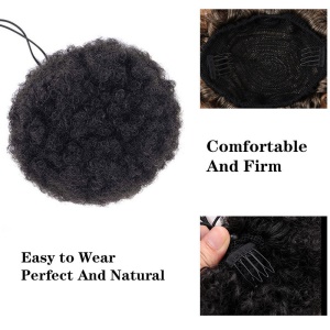 Postiche Chignon synthétique Afro pour femmes