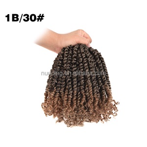 Extension de cheveux synthétique bouclés pour femmes 10 pouces