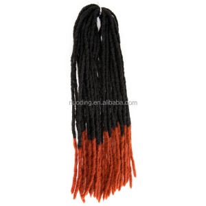 Mèche dreadlock 20 pouces crochet cheveux en fibre de haute température