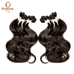 Extension de cheveux noir ondulé  22 pouces fibre de haute température