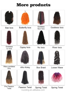 Extension de cheveux 18 pouces Deep Wave crochet cheveux en fibre Kanekalon
