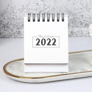 Mini calendrier de bureau en anglais 2021-2022