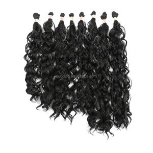 Extension de cheveux en fibre haute température cheveux bouclé
