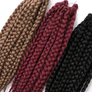 Tresses pour homme et femme de 14 pouces en fibre synthétique