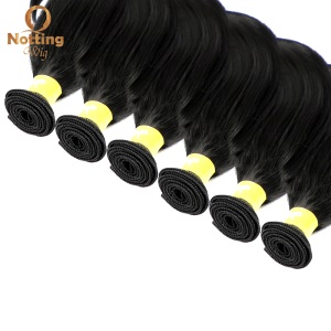 Mèches de cheveux synthétiques 8 pouces noirs