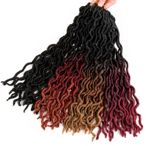 Extensions de cheveux faux locs synthétique 18 pouces