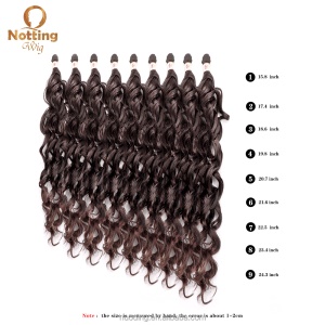 Extension de cheveux en fibre synthétique cheveux ondulé Deep Wave