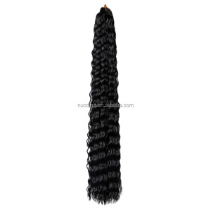 Extension de cheveux 30 pouces cheveux ondulé en fibre à haute température Deep Wave