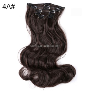 Extensions capillaires  en fibre synthétique haute température 18 pouces 12 clips