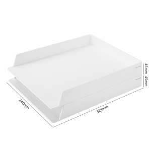 Support de documents double couche en résine ABS 325 * 240 * 45mm