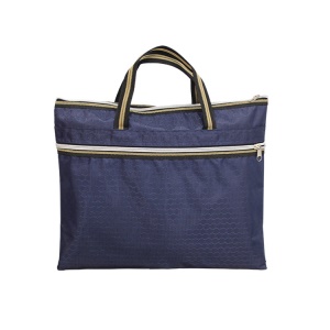 Sac à documents portable avec fermeture éclair en tissu Oxford