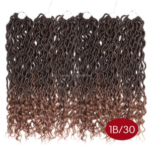 Tresse de 18 pouces en fibre synthétique  basse température