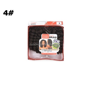 Extension de cheveux bouclée en fibre synthétiques 100% fibre de Kanekalon