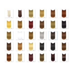 Mèches aux cheveux raides de 22 pouces  en fibre synthétiques haute température