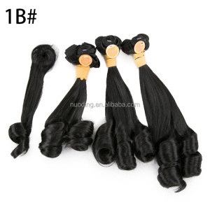 Extension de cheveux ondulé lot de 3 pièces avec trois longueurs différentes en fibres de haute température