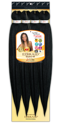 Extension de cheveux en fibre synthétique noir-violet raide doux pour tressage 26 pouces