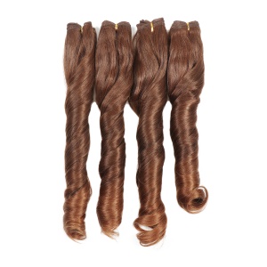 Mèches *4 en fibre  synthétique aux cheveux bouclés 16 pouces