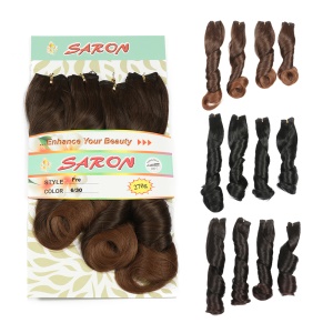 Extensions capillaires synthétiques 16-24 pouces  cheveux bouclés