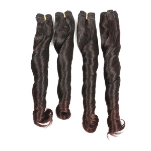 Mèches *4 en fibre  synthétique aux cheveux bouclés 16 pouces