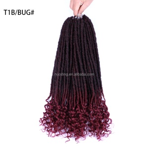 Extensions de cheveux  synthétique pour femme 20 pouces faux locs