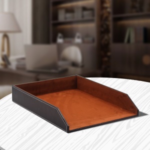 Support de documents format A4 de Bureau en cuir 35 * 27 * 6cm
