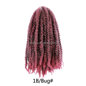 18 pouces mèches dreadlocks en fibre synthétique résistante à la chaleur