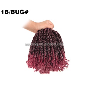 Extension de cheveux synthétique bouclés pour femmes 10 pouces