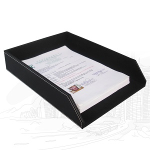 Support de dossiers monocouche en cuir artificiel 370 * 275 * 35mm