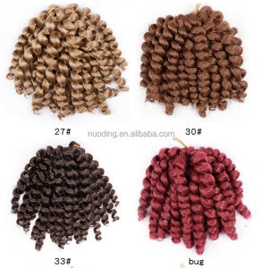 Extension de cheveux bouclée en fibre synthétiques