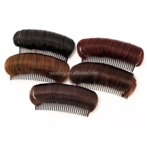 Extensions duveteux pour cheveux avec peigne en fibre synthétique
