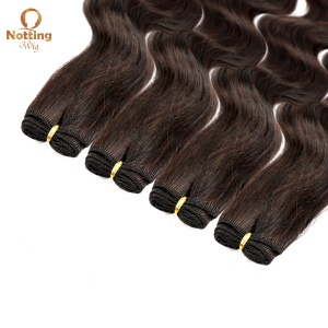 Mèches  de cheveux synthétiques ondulés 18 pouces 4 pièces 100% fibre synthétique  de haute température