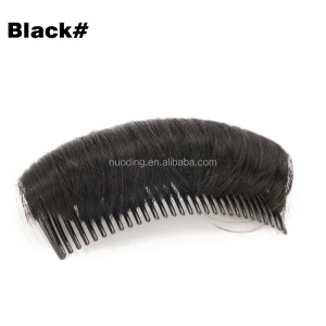 Extensions duveteux pour cheveux avec peigne en fibre synthétique