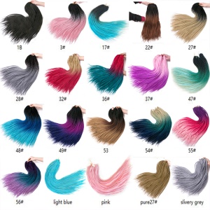 Mèche tresse 24 pouces cheveux longs raide fibre de haute température
