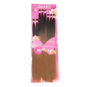 Extension de cheveux en fibre synthétique 28 pouces cheveux lisses 325g